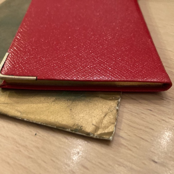 Gucci Vintage Address Book - Red Leather Never Used - Picture 4 of 13